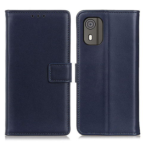 Coque Portefeuille Livre Cuir Etui Clapet A08D pour Nokia C02 Bleu