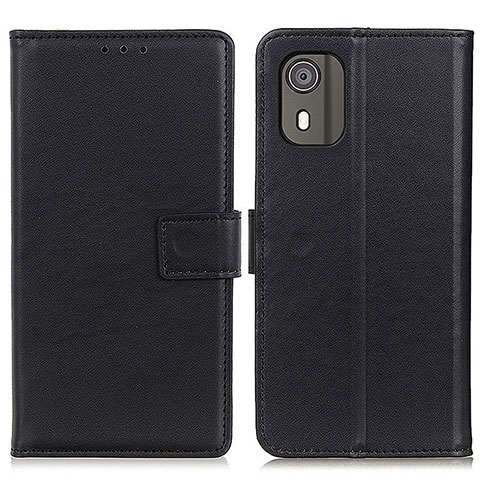 Coque Portefeuille Livre Cuir Etui Clapet A08D pour Nokia C02 Noir