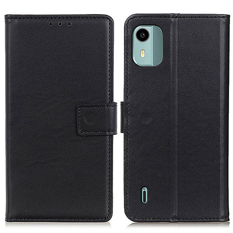 Coque Portefeuille Livre Cuir Etui Clapet A08D pour Nokia C12 Noir