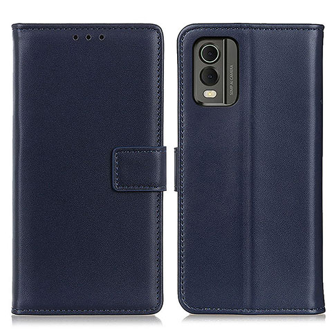 Coque Portefeuille Livre Cuir Etui Clapet A08D pour Nokia C210 Bleu