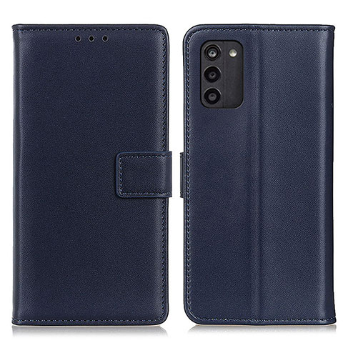 Coque Portefeuille Livre Cuir Etui Clapet A08D pour Nokia G100 Bleu