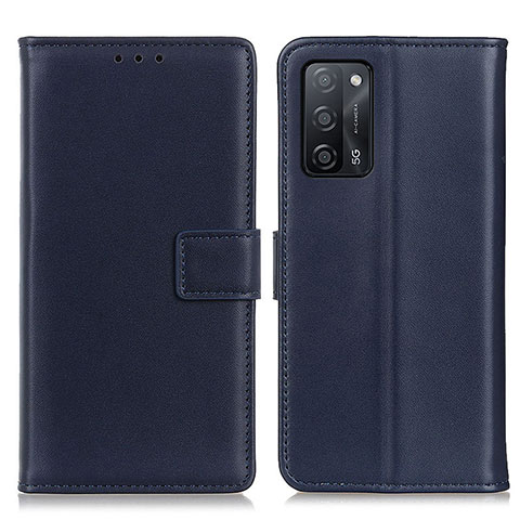 Coque Portefeuille Livre Cuir Etui Clapet A08D pour Oppo A53s 5G Bleu