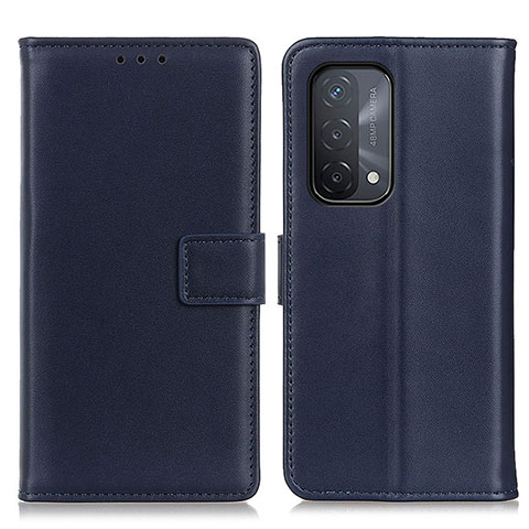 Coque Portefeuille Livre Cuir Etui Clapet A08D pour Oppo A54 5G Bleu