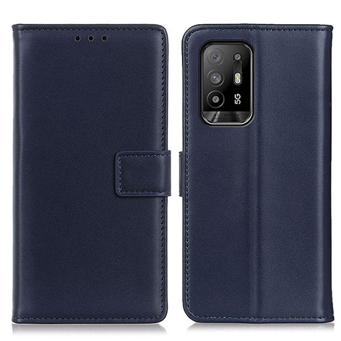 Coque Portefeuille Livre Cuir Etui Clapet A08D pour Oppo A95 5G Bleu