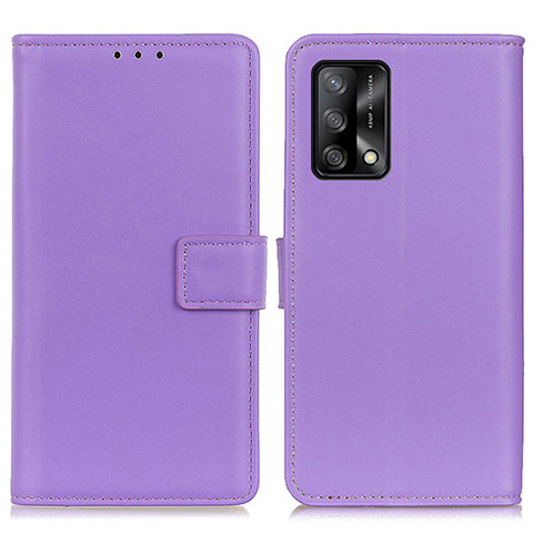 Coque Portefeuille Livre Cuir Etui Clapet A08D pour Oppo F19 Violet