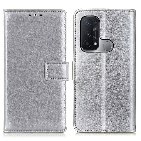 Coque Portefeuille Livre Cuir Etui Clapet A08D pour Oppo Reno5 A Argent