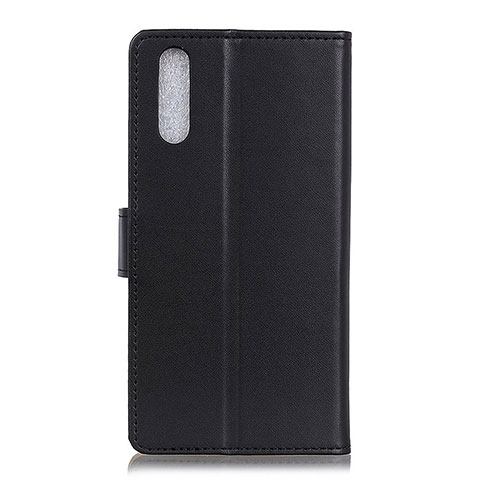 Coque Portefeuille Livre Cuir Etui Clapet A08D pour Samsung Galaxy A02 Noir