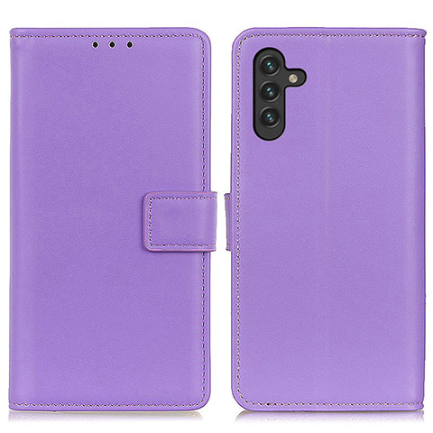 Coque Portefeuille Livre Cuir Etui Clapet A08D pour Samsung Galaxy A04s Violet