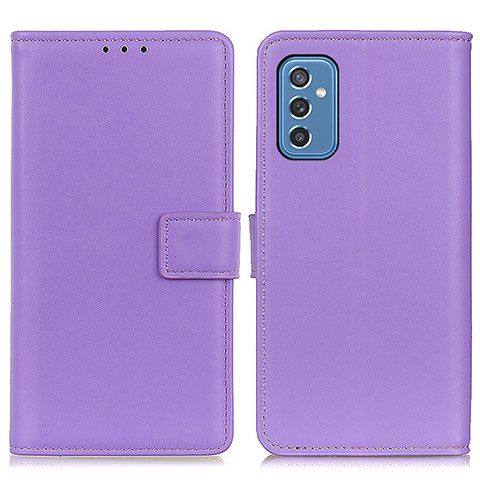 Coque Portefeuille Livre Cuir Etui Clapet A08D pour Samsung Galaxy M52 5G Violet