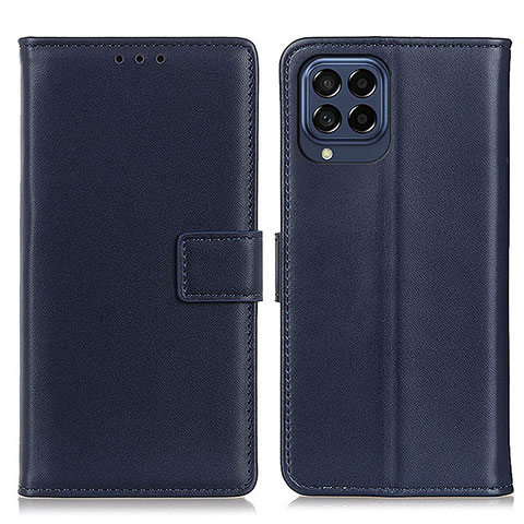 Coque Portefeuille Livre Cuir Etui Clapet A08D pour Samsung Galaxy M53 5G Bleu