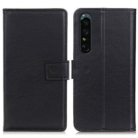 Coque Portefeuille Livre Cuir Etui Clapet A08D pour Sony Xperia 1 IV SO-51C Noir