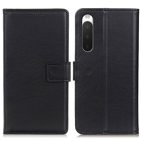 Coque Portefeuille Livre Cuir Etui Clapet A08D pour Sony Xperia 10 IV Noir