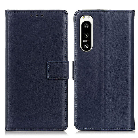 Coque Portefeuille Livre Cuir Etui Clapet A08D pour Sony Xperia 5 IV Bleu