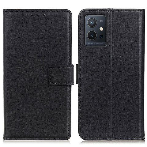 Coque Portefeuille Livre Cuir Etui Clapet A08D pour Vivo Y30 5G Noir