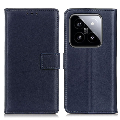 Coque Portefeuille Livre Cuir Etui Clapet A08D pour Xiaomi Mi 14 Pro 5G Bleu