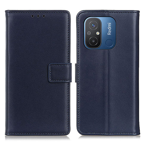 Coque Portefeuille Livre Cuir Etui Clapet A08D pour Xiaomi Poco C55 Bleu