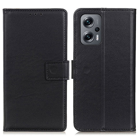 Coque Portefeuille Livre Cuir Etui Clapet A08D pour Xiaomi Redmi Note 12 Turbo 5G Noir