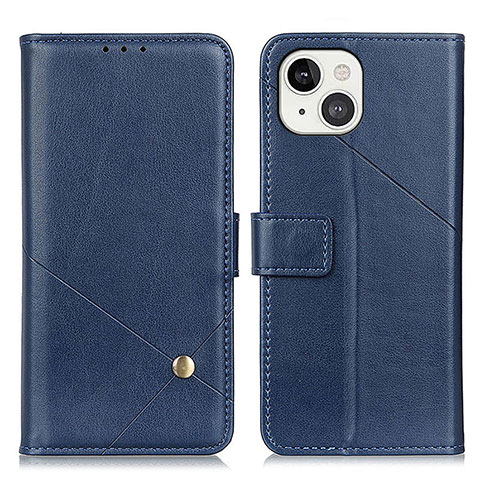 Coque Portefeuille Livre Cuir Etui Clapet A09 pour Apple iPhone 13 Bleu