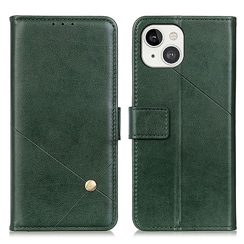 Coque Portefeuille Livre Cuir Etui Clapet A09 pour Apple iPhone 13 Vert