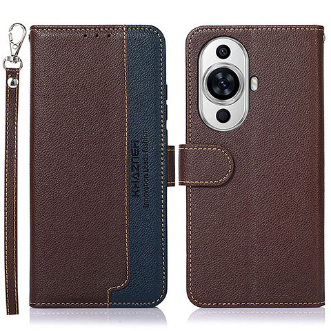 Coque Portefeuille Livre Cuir Etui Clapet A09D pour Huawei Nova 11 Ultra Marron