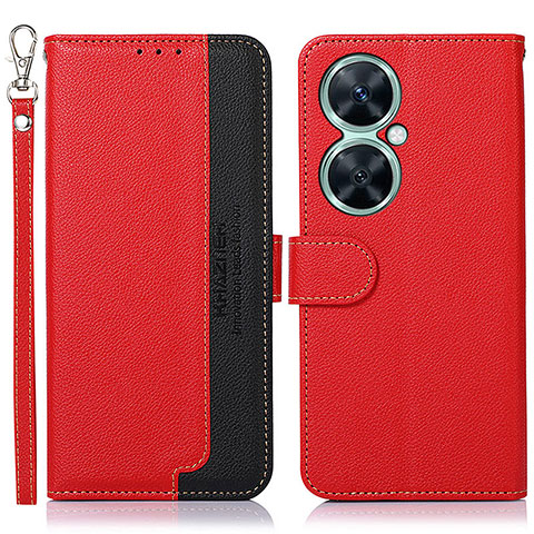 Coque Portefeuille Livre Cuir Etui Clapet A09D pour Huawei Nova 11i Rouge