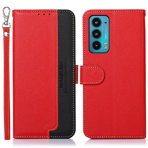 Coque Portefeuille Livre Cuir Etui Clapet A09D pour Motorola Moto Edge 20 5G Rouge