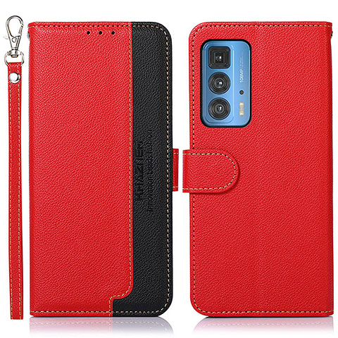 Coque Portefeuille Livre Cuir Etui Clapet A09D pour Motorola Moto Edge 20 Pro 5G Rouge