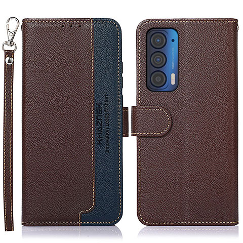 Coque Portefeuille Livre Cuir Etui Clapet A09D pour Motorola Moto Edge (2021) 5G Marron