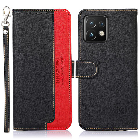 Coque Portefeuille Livre Cuir Etui Clapet A09D pour Motorola Moto Edge 40 Pro 5G Noir