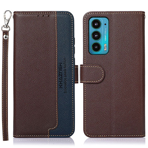 Coque Portefeuille Livre Cuir Etui Clapet A09D pour Motorola Moto Edge Lite 5G Marron