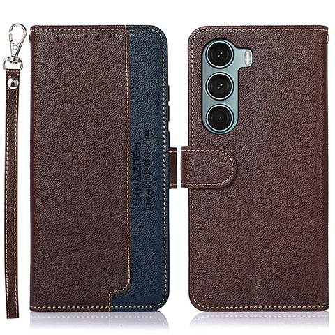 Coque Portefeuille Livre Cuir Etui Clapet A09D pour Motorola Moto Edge S30 5G Marron