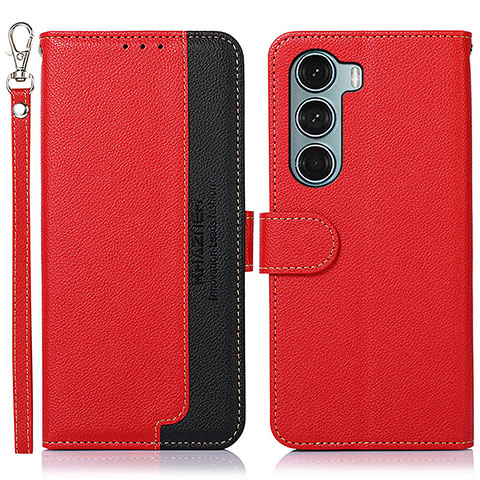 Coque Portefeuille Livre Cuir Etui Clapet A09D pour Motorola Moto Edge S30 5G Rouge