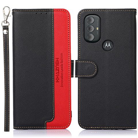 Coque Portefeuille Livre Cuir Etui Clapet A09D pour Motorola Moto G Play (2023) Noir