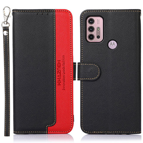 Coque Portefeuille Livre Cuir Etui Clapet A09D pour Motorola Moto G31 Noir