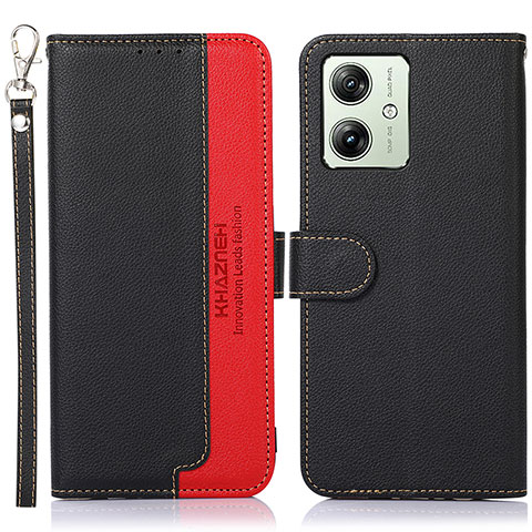 Coque Portefeuille Livre Cuir Etui Clapet A09D pour Motorola Moto G54 5G Noir