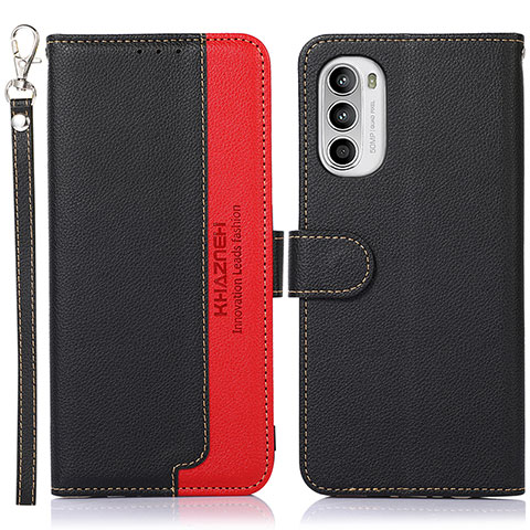 Coque Portefeuille Livre Cuir Etui Clapet A09D pour Motorola Moto G71s 5G Noir