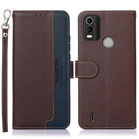 Coque Portefeuille Livre Cuir Etui Clapet A09D pour Nokia G11 Plus Marron