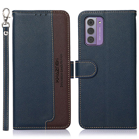 Coque Portefeuille Livre Cuir Etui Clapet A09D pour Nokia G310 5G Bleu