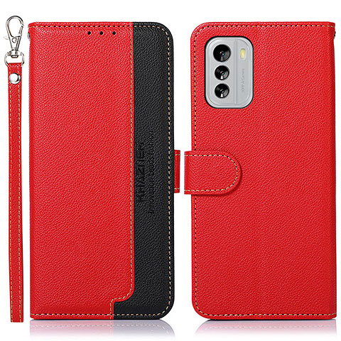 Coque Portefeuille Livre Cuir Etui Clapet A09D pour Nokia G60 5G Rouge