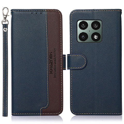 Coque Portefeuille Livre Cuir Etui Clapet A09D pour OnePlus 10 Pro 5G Bleu