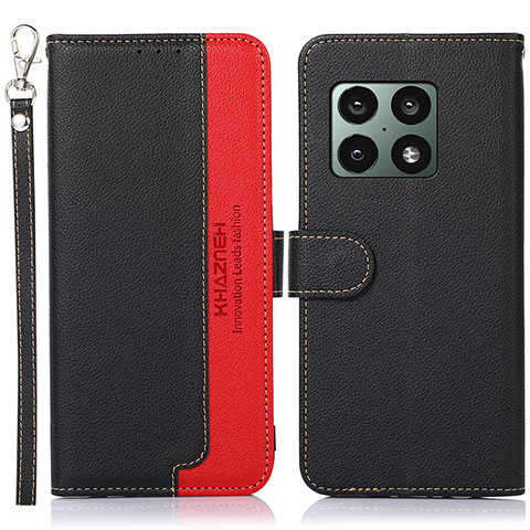 Coque Portefeuille Livre Cuir Etui Clapet A09D pour OnePlus 10 Pro 5G Noir