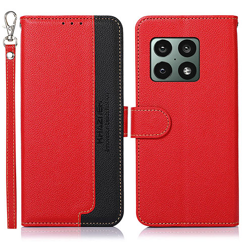 Coque Portefeuille Livre Cuir Etui Clapet A09D pour OnePlus 10 Pro 5G Rouge