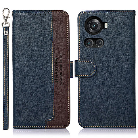 Coque Portefeuille Livre Cuir Etui Clapet A09D pour OnePlus 10R 5G Bleu