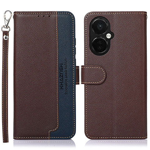 Coque Portefeuille Livre Cuir Etui Clapet A09D pour OnePlus Nord CE 3 5G Marron