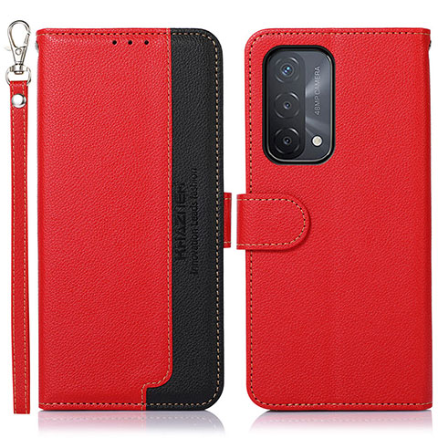 Coque Portefeuille Livre Cuir Etui Clapet A09D pour OnePlus Nord N200 5G Rouge