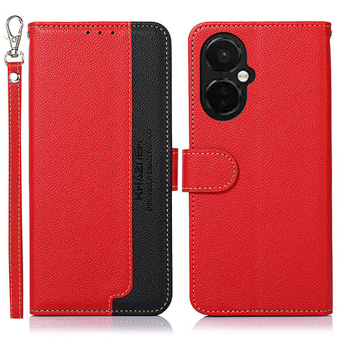 Coque Portefeuille Livre Cuir Etui Clapet A09D pour Oppo K11x 5G Rouge