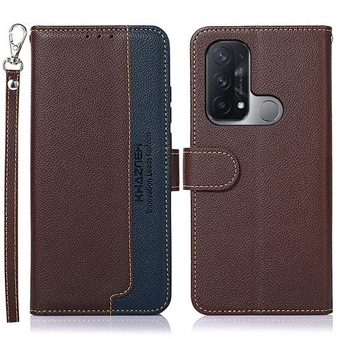 Coque Portefeuille Livre Cuir Etui Clapet A09D pour Oppo Reno5 A Marron