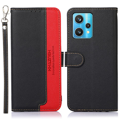 Coque Portefeuille Livre Cuir Etui Clapet A09D pour Realme 9 4G Noir