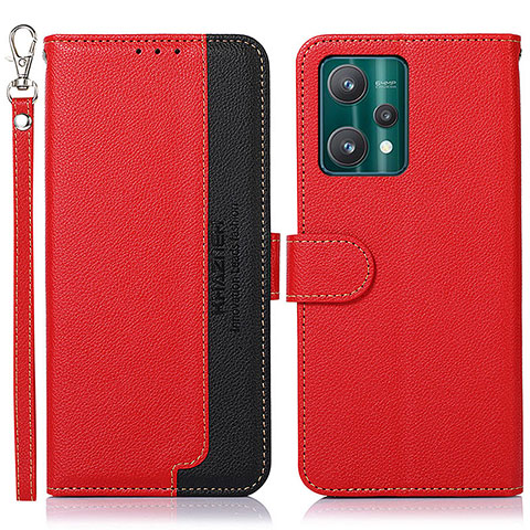 Coque Portefeuille Livre Cuir Etui Clapet A09D pour Realme 9 5G Rouge