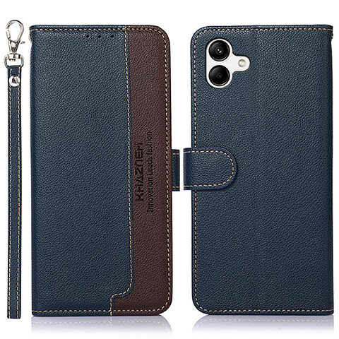 Coque Portefeuille Livre Cuir Etui Clapet A09D pour Samsung Galaxy A04E Bleu